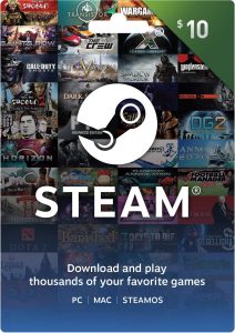 Tarjeta de regalo de Steam - 10 puntos